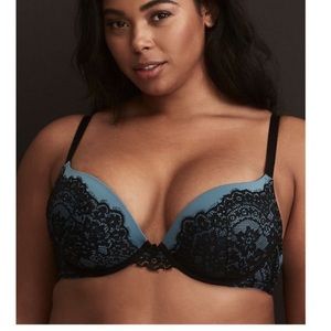 Torrid Eyelash Push Up Plunge Bra